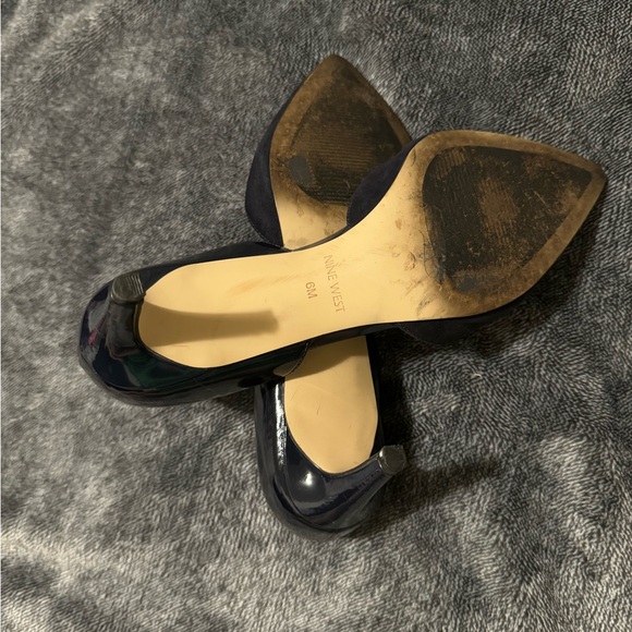 Nine West | Dark Navy Suede Heels - Picture 4 of 4